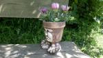 květináč špulín keramická zahradní dekorace