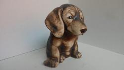 pes jezevčík,zahradní keramická dekorace